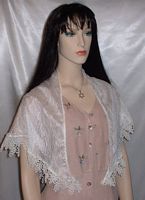 Ivory Silk Lace Shabbat Shawl
