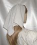 Extra Small Tan Floral Tiechel Scarf Head Covering