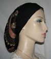 Black Rustic African Design Snood Wrap