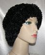 Black Shell Chenille Fur Kova Hat Headcovering