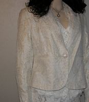 Creme Gold Floral Lined Jacket