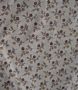 Brown Gold Floral Cotton