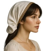 white batiste cotton mimkhatah bandana