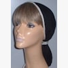 Black Batiste Snood with Ties