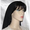 Gauze Cotton Black Tichel Black Gauze Cotton Scarf