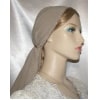 Buff Suede Fabric Scarf Head Covering