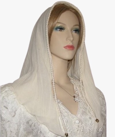 Creme Cotton Gauze Scarf Creme Gauze Cotton Tichel