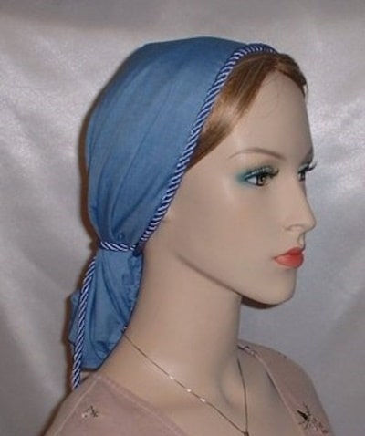 Periwinkle Batiste Snood Periwinkle Blue Batiste Snood Headcover