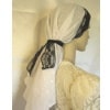 White Eyelet Lace Ties Scarf Head Covering