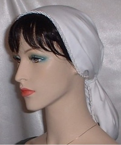 Batiste Snood with Batiste Lining Lined Batiste Snood Headcoverings
