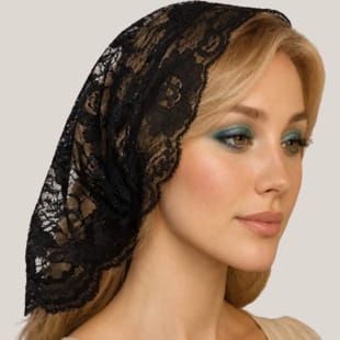 black lace scarf