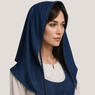 Blue Denim Headscarf
