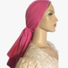 Bright Pink Batiste Head Cover Bright Pink Batiste Tichel Scarf