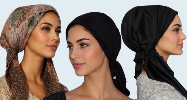 Rectangular Scarves | Triangular Scarves| Mitpachat Wrapping Scarves | Pre-Tied Scarves | Bandanna Style Scarfs | Infinity Scarves Mitpachat - Israeli Tichels