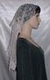 Ivory Floral Lace Hair Wrap Mantilla Veil Head Covering