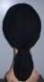 Lined Black Lace Snood Head Covering