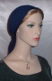 Navy Poly Snood Head Covering #4