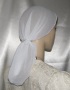 White Onion Skin Snood Headcovering #7