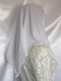 White Poly Sheer Tichel Loose White Poly Sheer Tiechel Scarves Head Covering