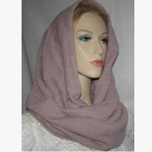 Mauve Gauze Cotton Wrap Scarf