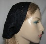 black eyelet embroidery floral headband