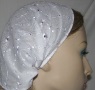 white eyelet embroidery headband