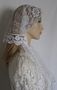 White Rose Venice Trimmed Lace Hair Wrap