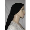 Polyester Black Solid Tiechel Scarves Head Covering