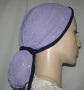 Black Lined Snood Head Covering #2