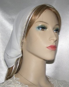 Sarah White Sheer Mimkhatah Headcovering