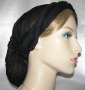 Black Batiste Hair Wraps Mitpachat Scarves Dutch Crown Tie