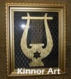 Gold Kinnor Framed Art