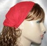 Red Silk Head Bands Head Coverings