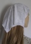 Shira White Velvet Kerchief