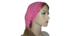 Milka Pink Satin Kerchief