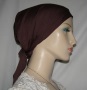 Brown Poly Blend Pre-Tied Headcovering
