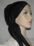 Black PreTied Hair Cover