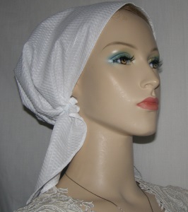 White Lace Pre Tied Snood