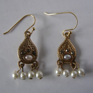 Boho Style Pearl Earrings