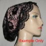 Black Embroidery Lace Fabric Snood
