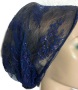 Blue Magenta Design Headband Scarf