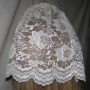 Ivory Satin Stitch Lace Head Covering