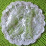 White Floral Lace Venise Trimmed Mapit Doily Style Kipa Headcovering