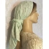 Eyelet Lime Cotton Headcovering