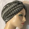 Black Stretchy Turban Snood