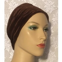 Brown Velvet TicheGrip Headband