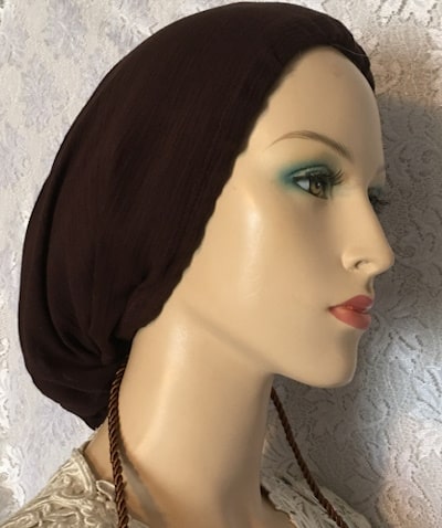 Cotton Snood - Stay Cool and Covered Modest Cotton Snood with Hidden Ties